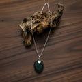 Authentic Seaham Green Seaglass Sterling Silver Necklace