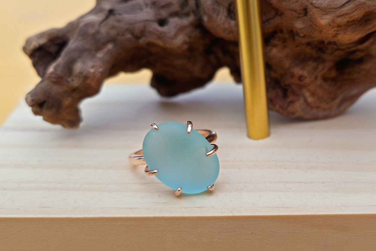 Gorgeous Seaham Rose Gold Plated Adjustable Ring 925 Silver