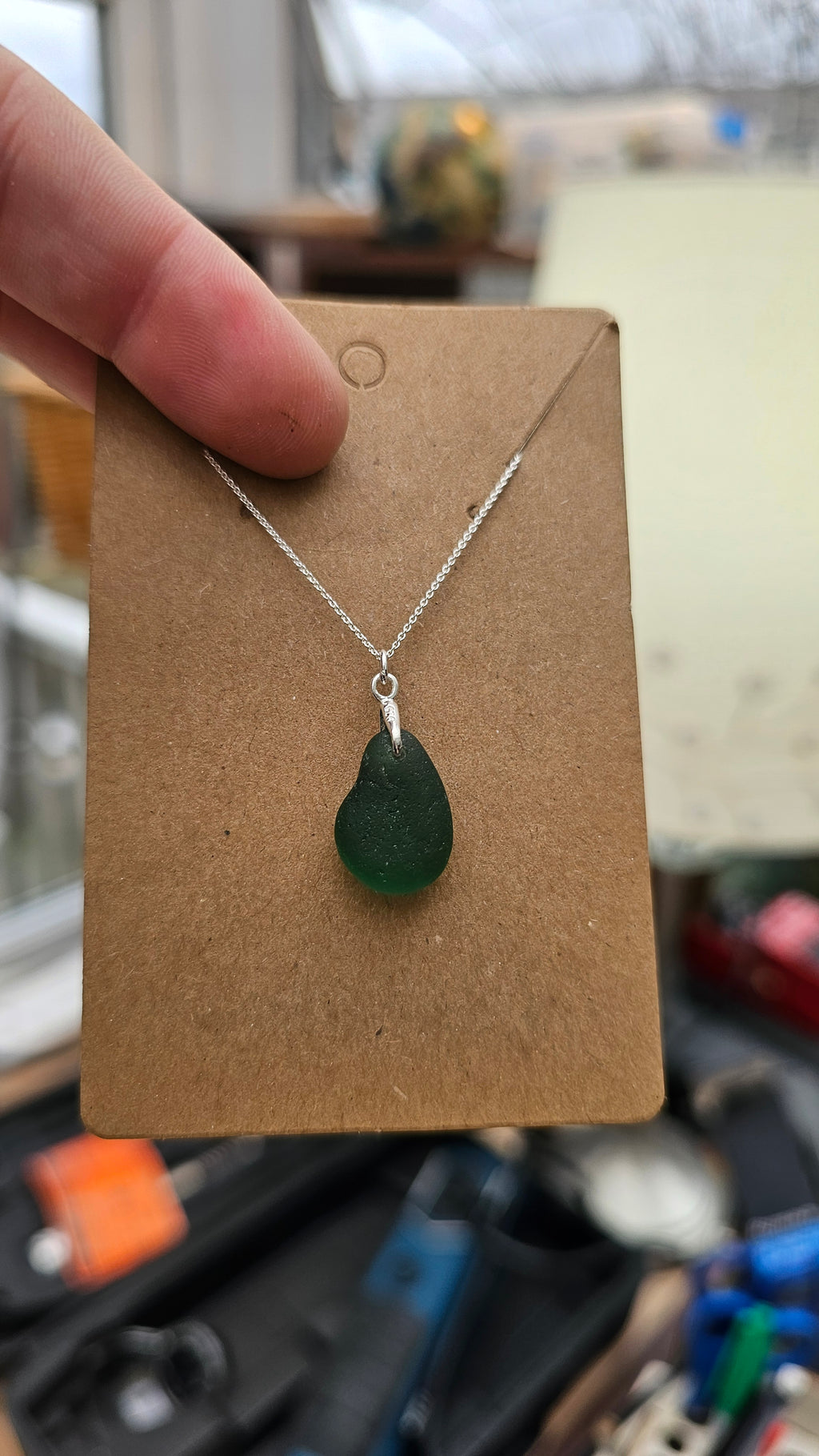 Seaham Green seaglass earring and necklace set 😍