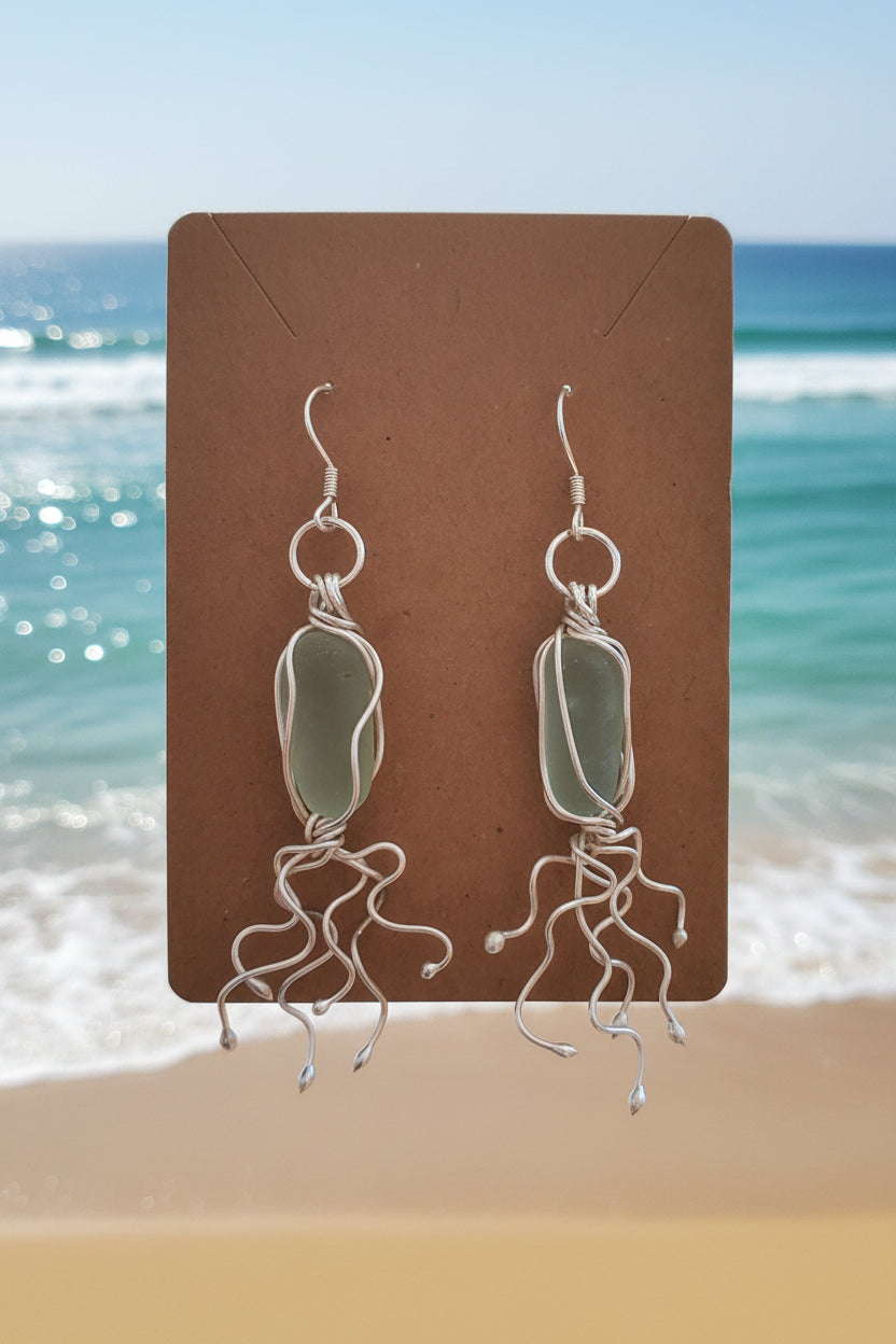 Seaham seaglass earrings ✨️