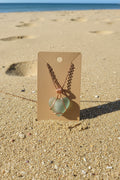 Handcarved Seaglass Heart necklace