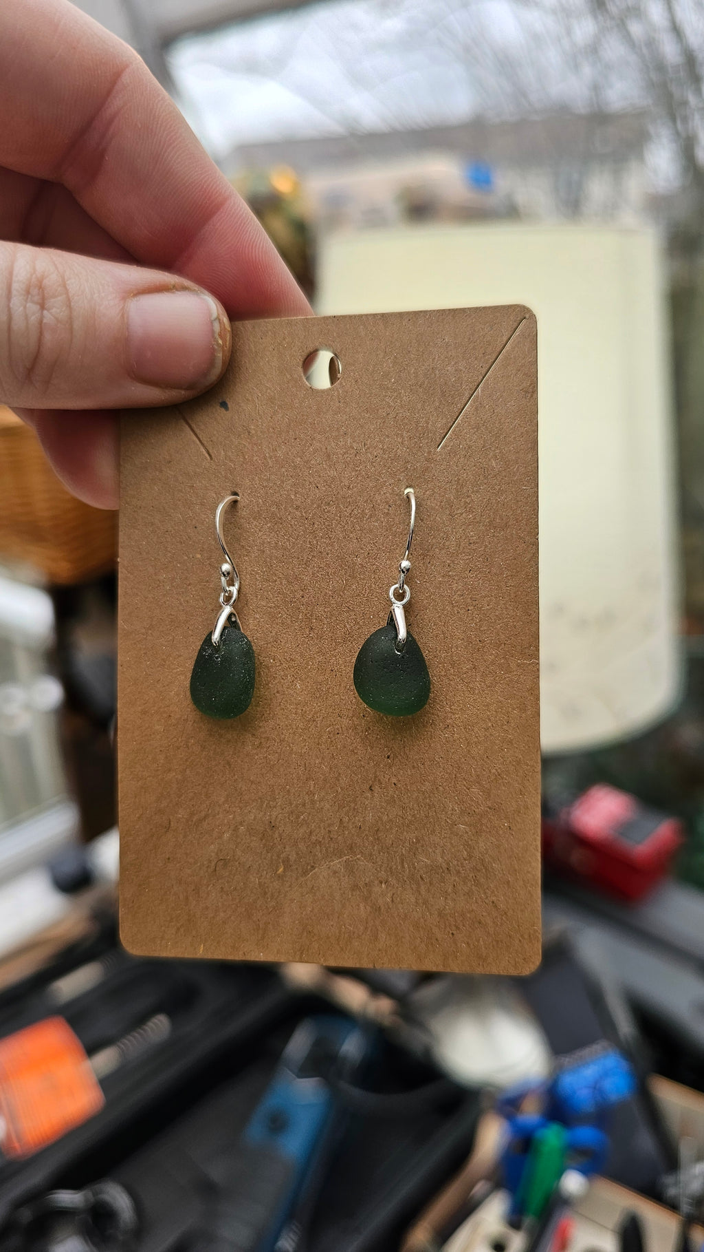 Seaham Green seaglass earring and necklace set 😍